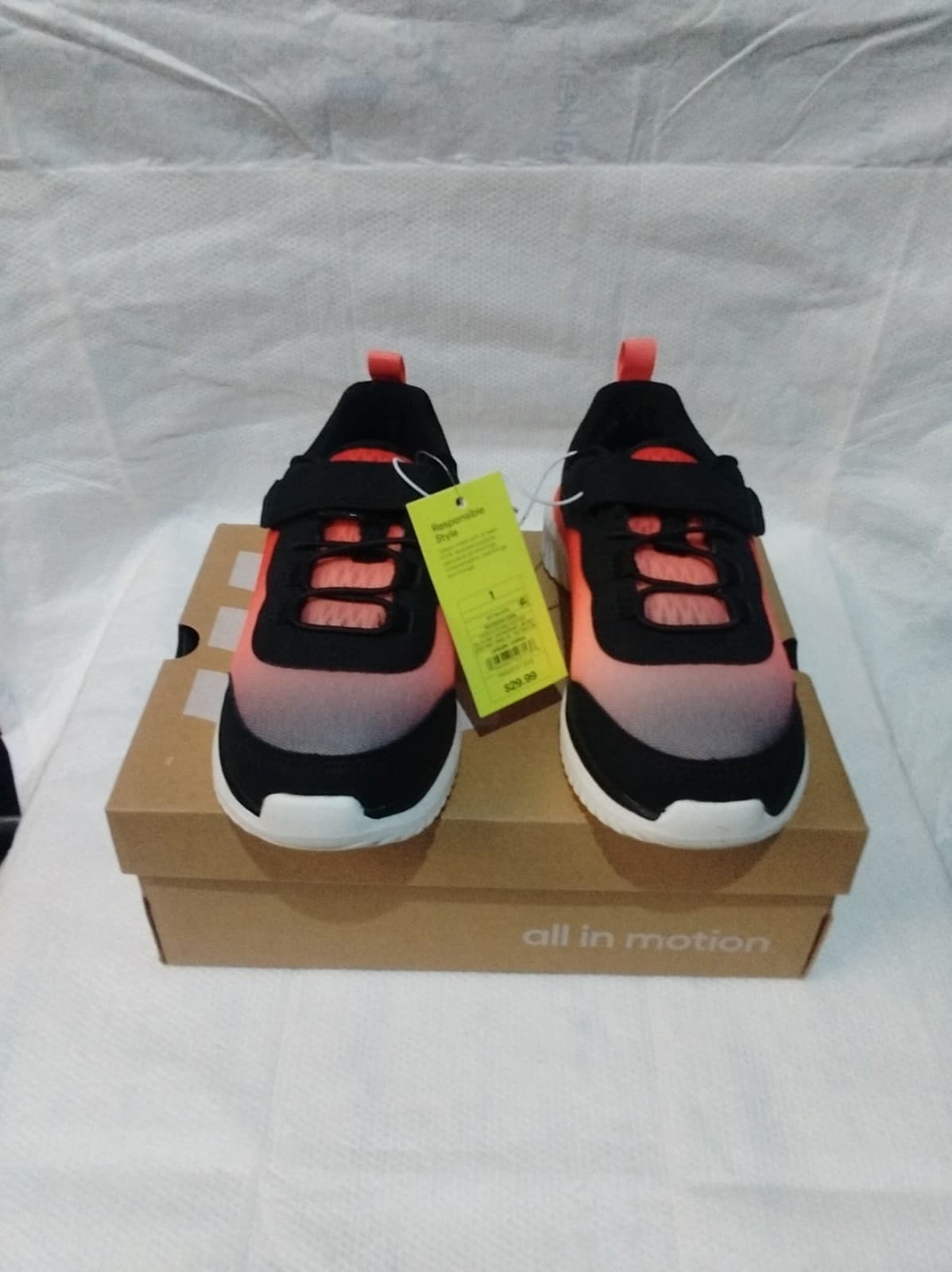 All In Motion Toddler Toni Performance School Play Sneakers Red And Black Size 1