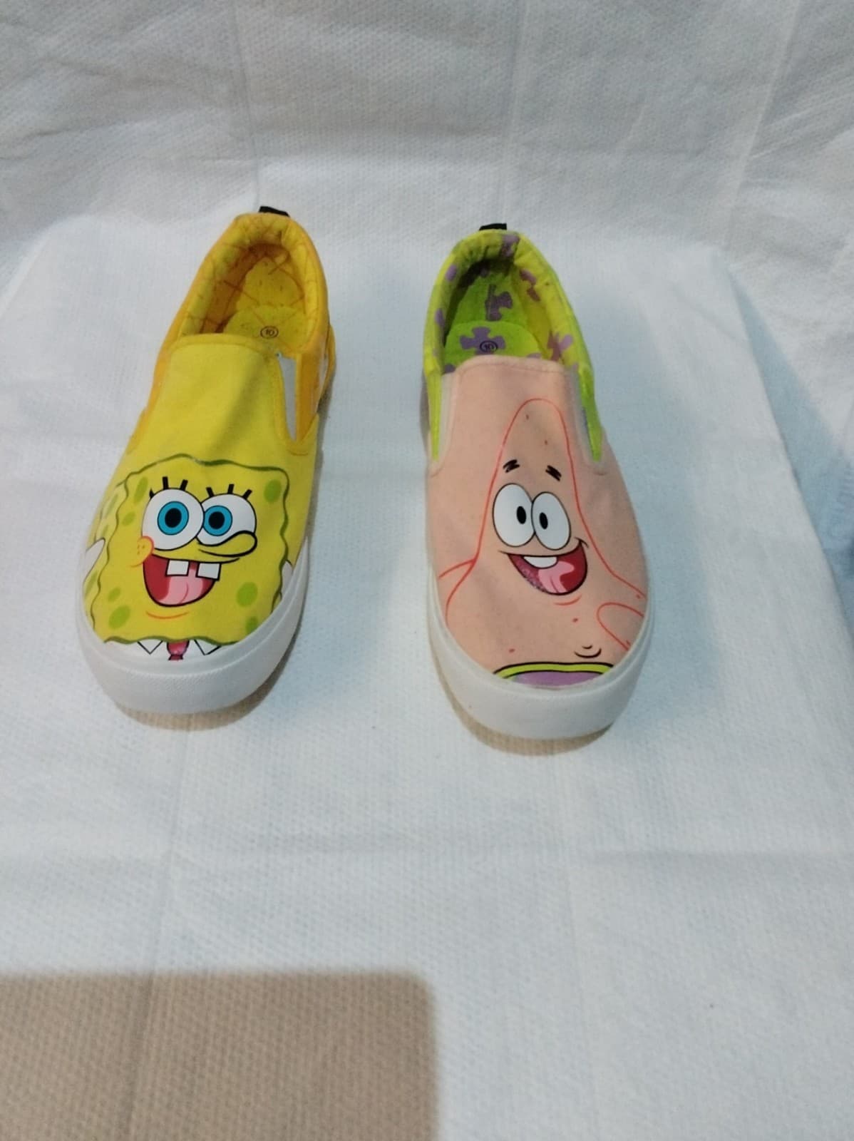 Nickelodeon SpongeBob Patrick Men's Canvas Slip-On Shoes Size 10