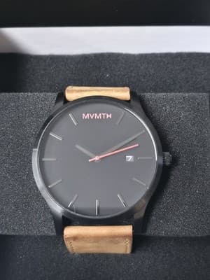 MVMT Classic Black Red Watch 45 MM For Men 3 ATM
