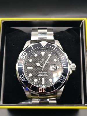 Invicta Grand Diver 12562 Men’s 47mm Black Carbon Fiber Dial Watch
