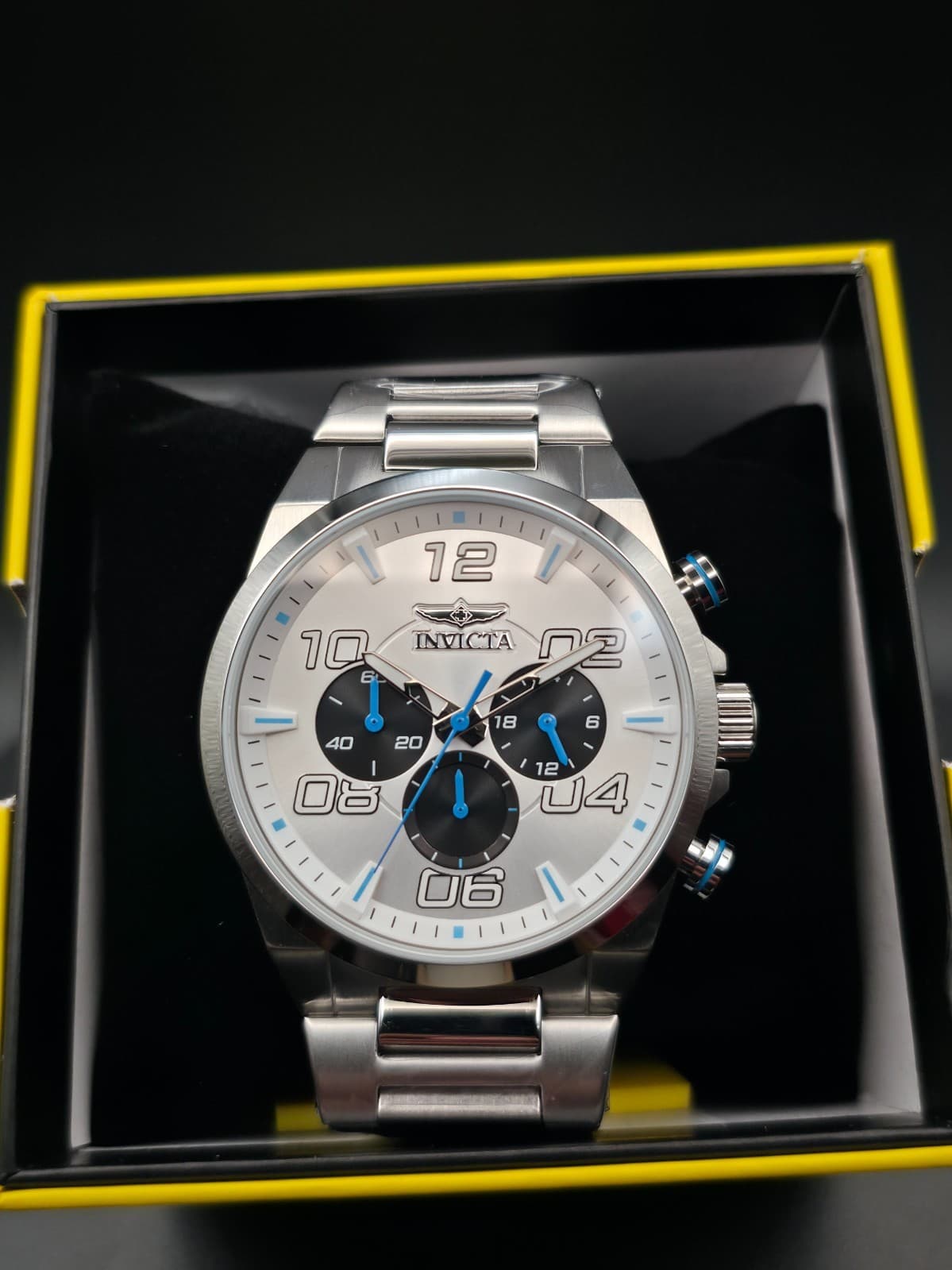 Invicta Speedway Verve 50423 Men's 44mm Quartz Stainless Steel Watch 50M New