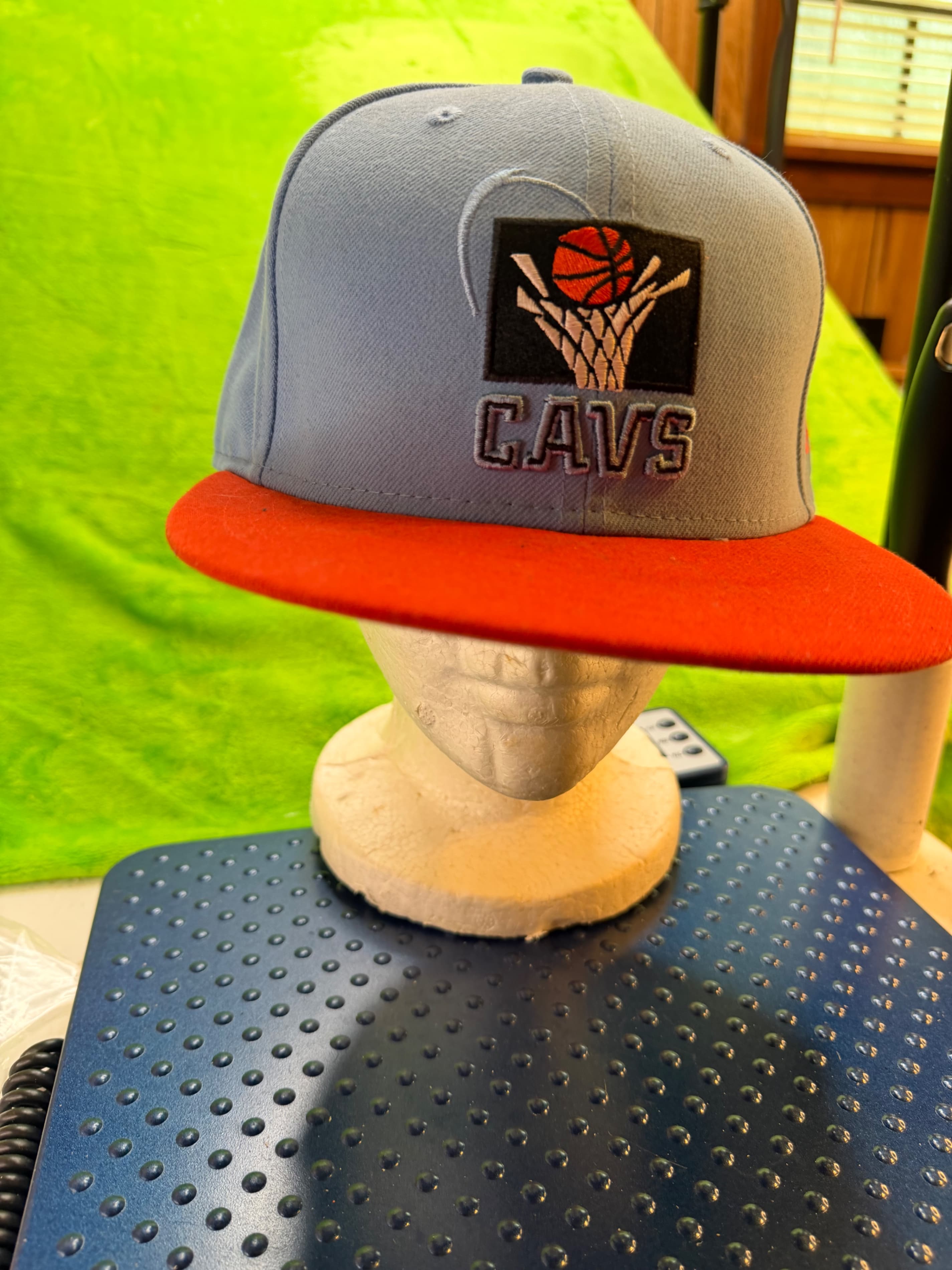 New Era 59FIFTY Cleveland Cavaliers HWC Fitted Hat 7 1/4 Blue Orange