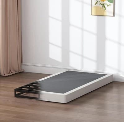 Sturdy Twin Box Spring Metal Frame Low Profile Quiet Mattress Foundation