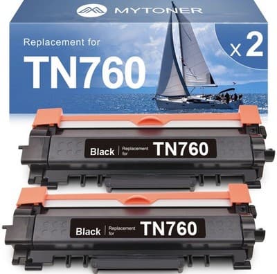 Toner Cartridge Compatible Replacement for Brother TN760 TN730 TN730/TN760 Bl...