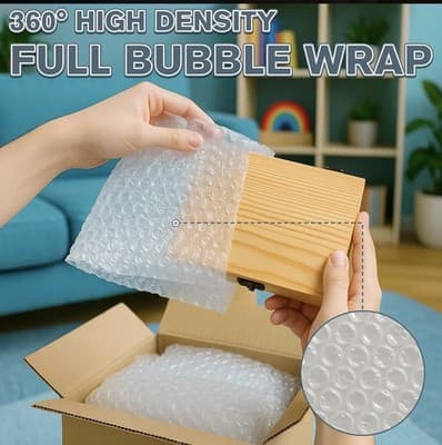 Jtieo 12x14 Clear Bubble Mailers 50pack Padded Envelopes For Packaging Or...