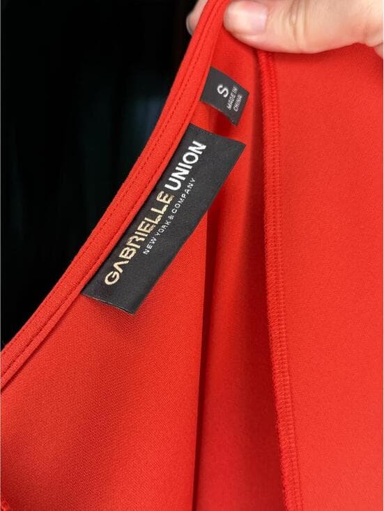 Gabrielle Union x New York & Company Vibrant Red Dress -Sm