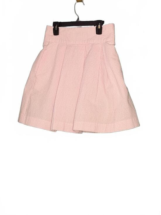 Lauren James Pink & White Seersucker Skirt - S (Made in USA)