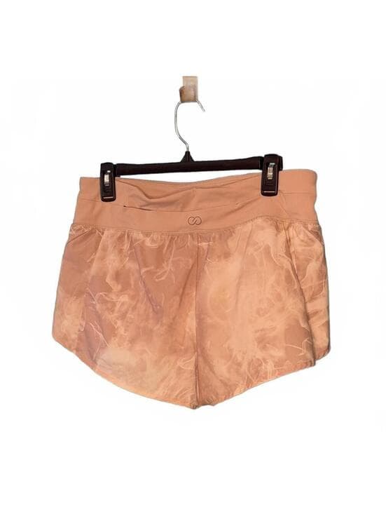 Calia Women's Beige Floral Athletic Shorts Lined Running Size M