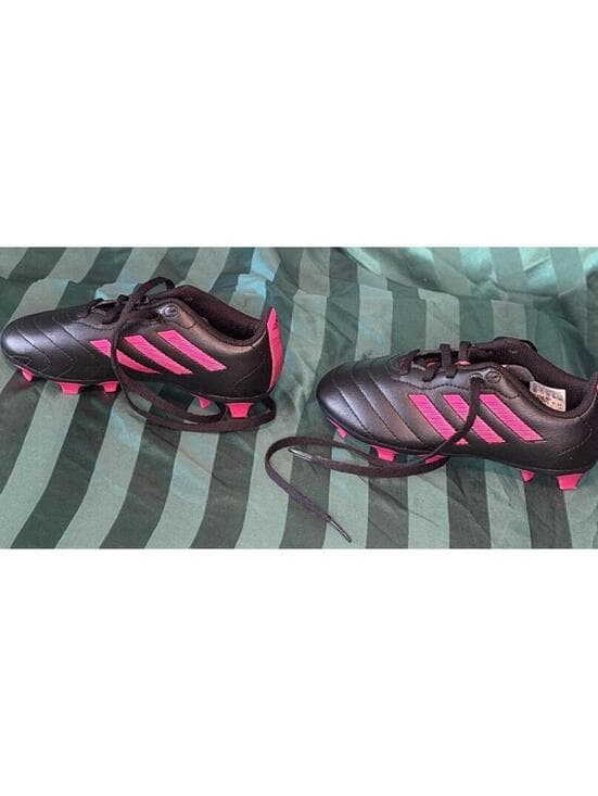 Adidas Goletto VIII FG J Soccer Cleats Black&Pink Size 12K