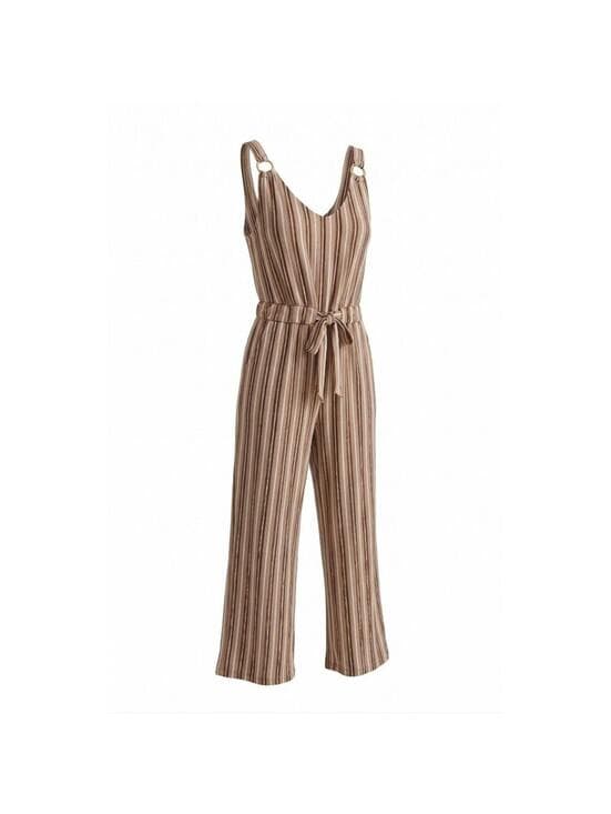 NWOT Derek Heart Wide Leg Jumpsuit Silver Ring Strap Boho