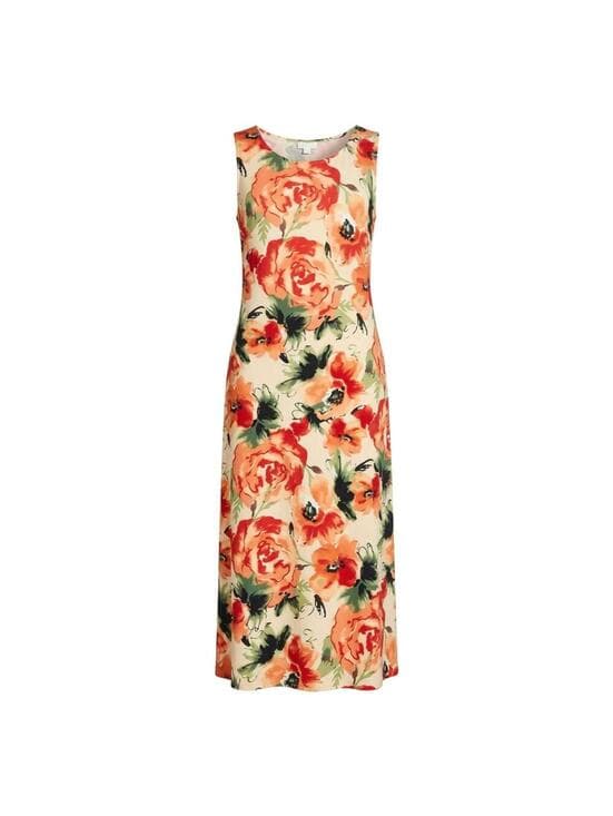 LULAROE Dani Sleeveless Tank Maxi Dress Floral Rose