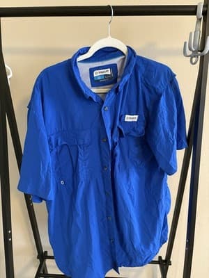 Magellan Fishing Gear Button Down Short Sleeves Relaxed Fit Men’s L Laguna Madre