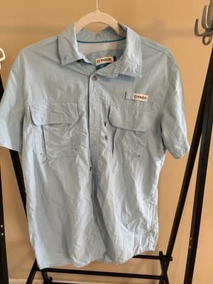 Magellan Fishing Gear Button Down Short Sleeves Relaxed Fit Men’s S