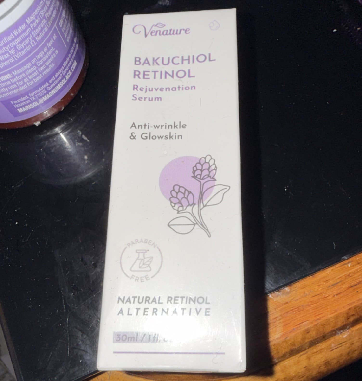 Venature Bakuchiol + Retinol Serum Anti-Wrinkle Face Rejuvenation 30 ml