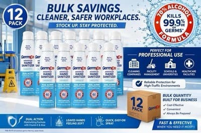Germ-Eze 6.5 Oz Hand Sanitizing Spray - 12 Packs Wholesale Lot