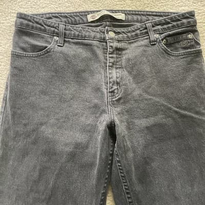 Women's Harley-Davidson Bootcut Black Denim Jeans - Size 14 Long