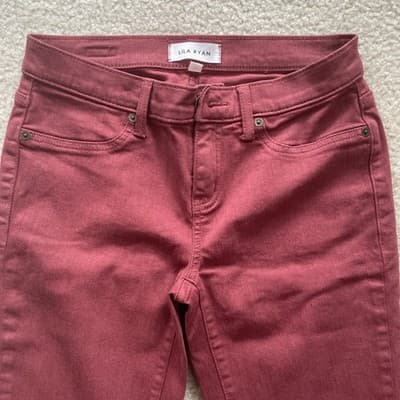 Women's Lila Ryan Maroon Skinny Jeans Size 26