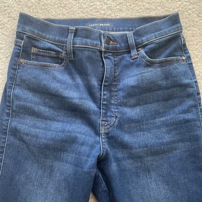 Lucky Brand Jeans Womens Size 4 Athletic Straight Blue Uni-fit Stretch