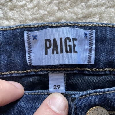 Paige Premium Denim Verdugo Ankle Jeans Womens Size 29 Good Condition Pre-Owned