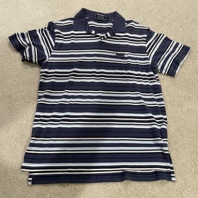 Polo Sport Ralph Lauren Mens Large Striped Logo Preowned