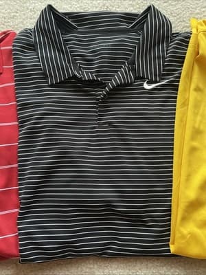 Nike Dri Fit Golf Polos Lot of 3 Mens xl Preowned Excellent