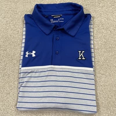 Under Armour Loose Fit Polo Mens Large University of Kentucky Preowned