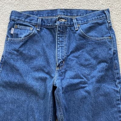 Carhartt Relaxed Fit Mens Jeans Size 36x30 Preowned Blue