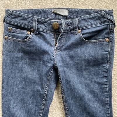 Free People Jeans Zipper Ankle Womens Size 27 Preowned Good