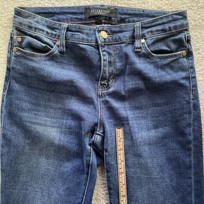 Liverpool Lucy Bootcut Dark Blue Jeans Womens Size 2/26 Preowned Excellent
