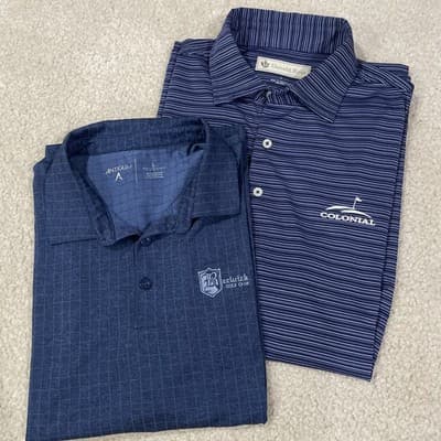 Golf Polos Mens Large Lot of 2, Country Club Donald Ross Antigua