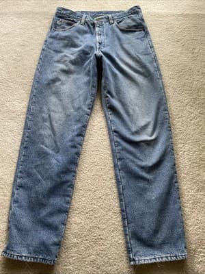 LL Bean Straight Leg Mens 36x34 Double L Classic Fit Heavy Inner Lining Preowned