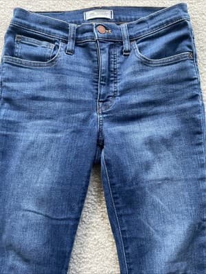 Madewell 9” Mid Rise Skinny Blue Jeans Womens Size 25 Preowned
