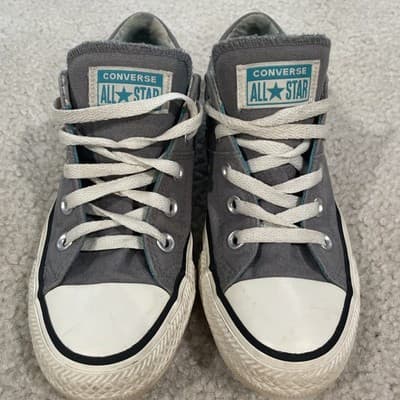 Converse All Star Low Canvas Gray Womens Size 6 Preowned