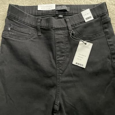 Judy Blue High Waist Pull On Skinny Black Jeans Womens Size 7/28 NWT