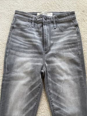 Abercrombie & Fitch Pant Jeggings Womens Size 2 W26 Grey Stretch Brand New WTags