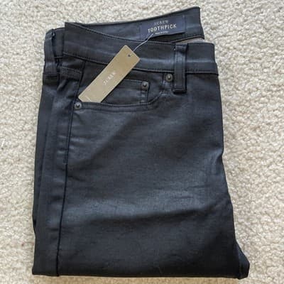 J.Crew Toothpick Blue Dark Wash Low-Rise Skinny Ankle Denim Jeans Women's 27 NWT