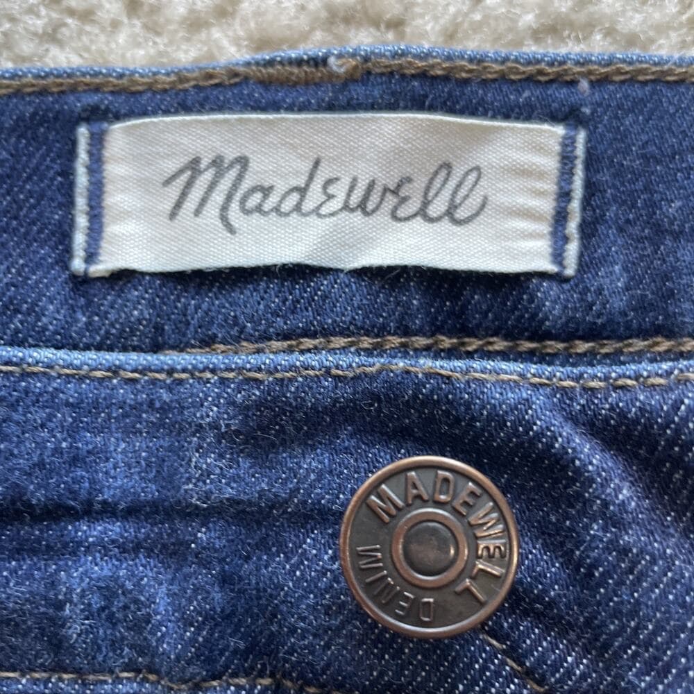 Madewell Jeans Womens 27 Petite Blue 9” Mid-Rise Skinny Denim Excellent PreOwned