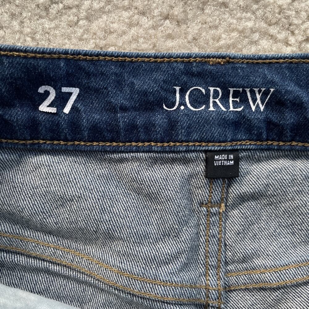 J.Crew '96 Denim Trouser Wide Leg High-Rise Blue Jeans Womens Size 27 Preowned