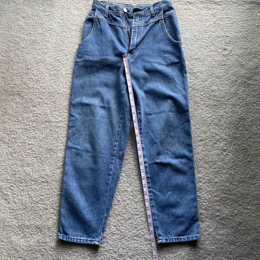 Gitano High Waisted Tapered Leg Blue Jeans Womens Size 6 Short Preowned