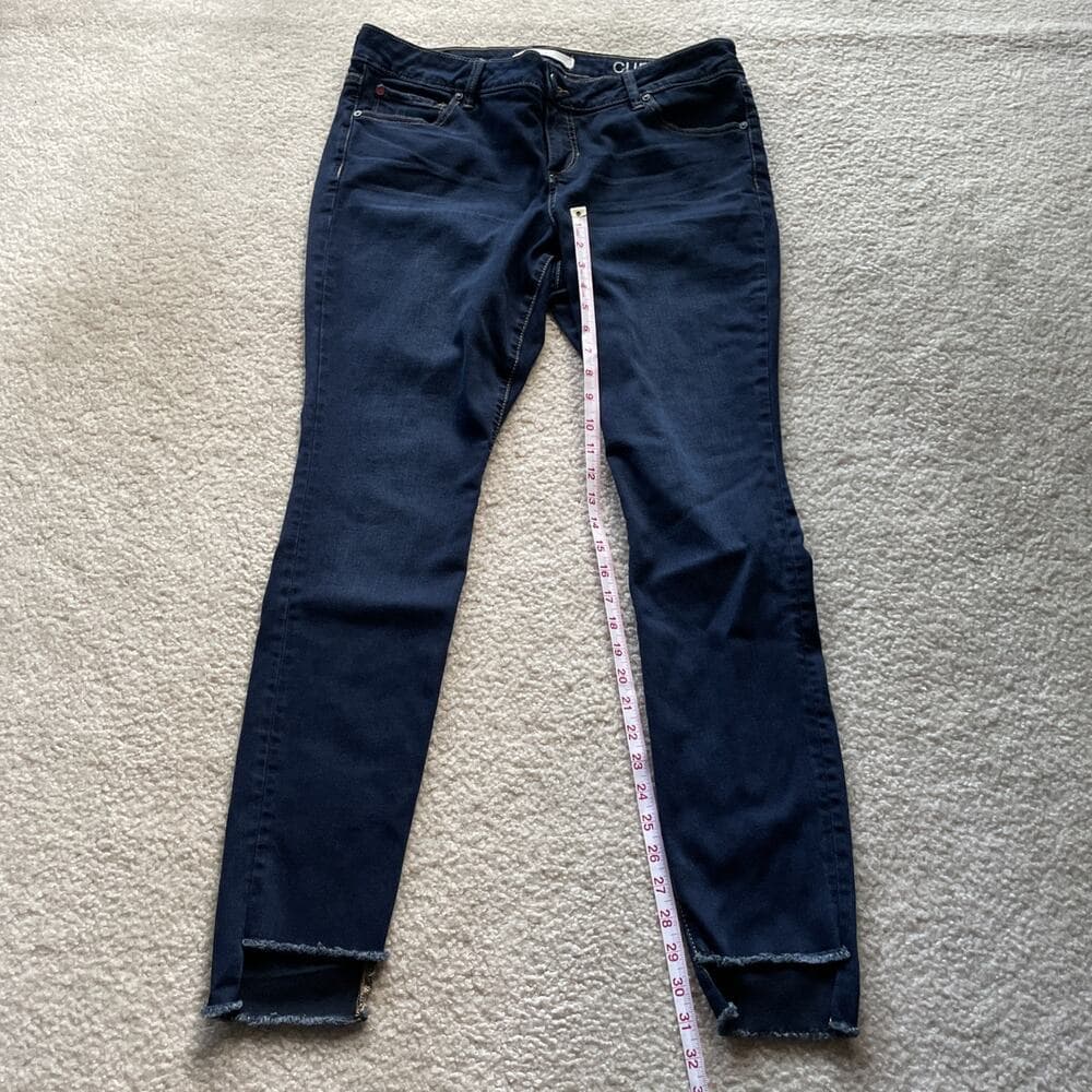 Slink Jeans Curvy Fit Ankle Crop Dark Blue Womens Size 14 Preowned Excellent