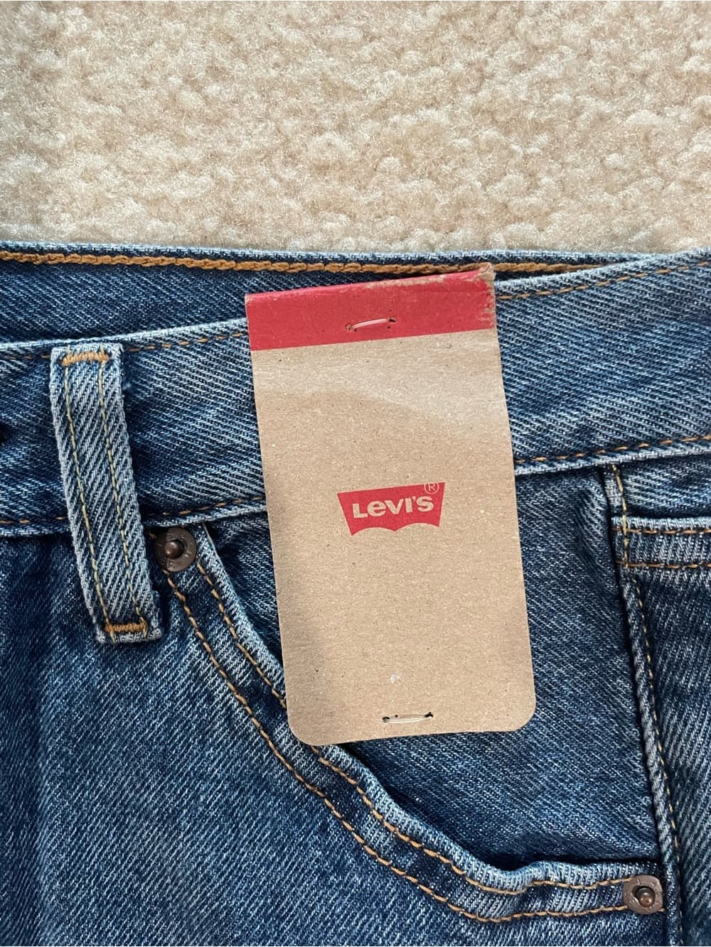 Levi's Blue Denim Pencil Skirt with a Back Slit Women’s 26 NWT