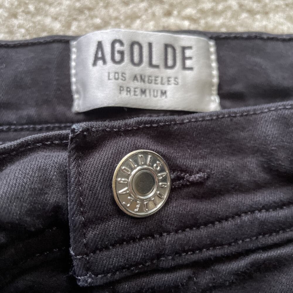 Agolde Los Angeles Premium Black Jeans Womens Size 27