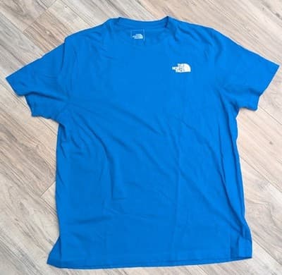 The North Face Circular Design Graphic T-Shirt Mens XL Blue Never Stop Exploring