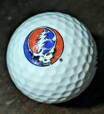 Vintage Grateful Dead Spalding 3 Golf Ball - Steal Your Face Stealie RARE