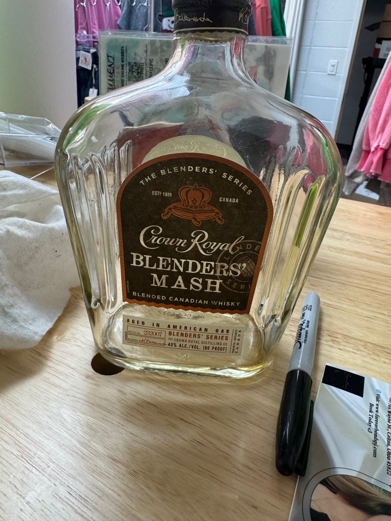 CROWN (empty, customizable) BLENDERS MASH 750ML w/ BAG - Regular