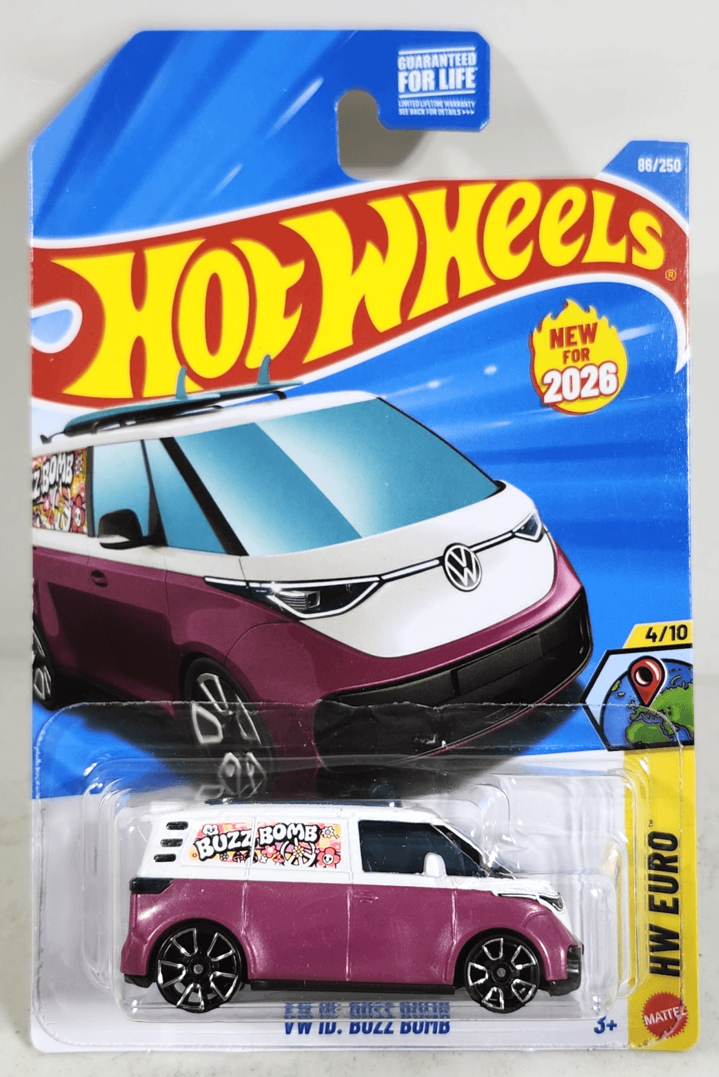 2026 Hot Wheels VW ID Buzz Bomb HW Euro Car 1/64 Toy Vehicle NEW