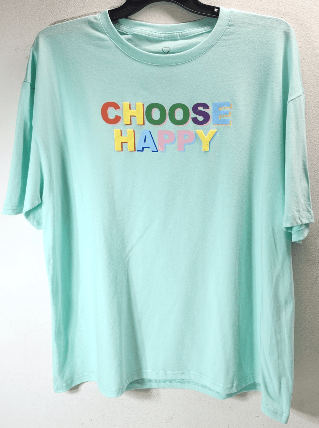Phluid Project Mens TShirt Size 2XL Choose Happy Green Short Sleeve Tee NEW