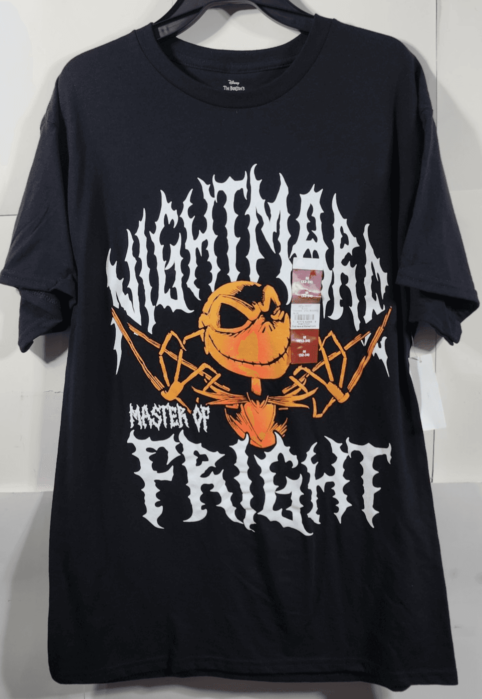 Nightmare Before Christmas Pumpkin King Jack Men's M T-Shirt Graphic NEW