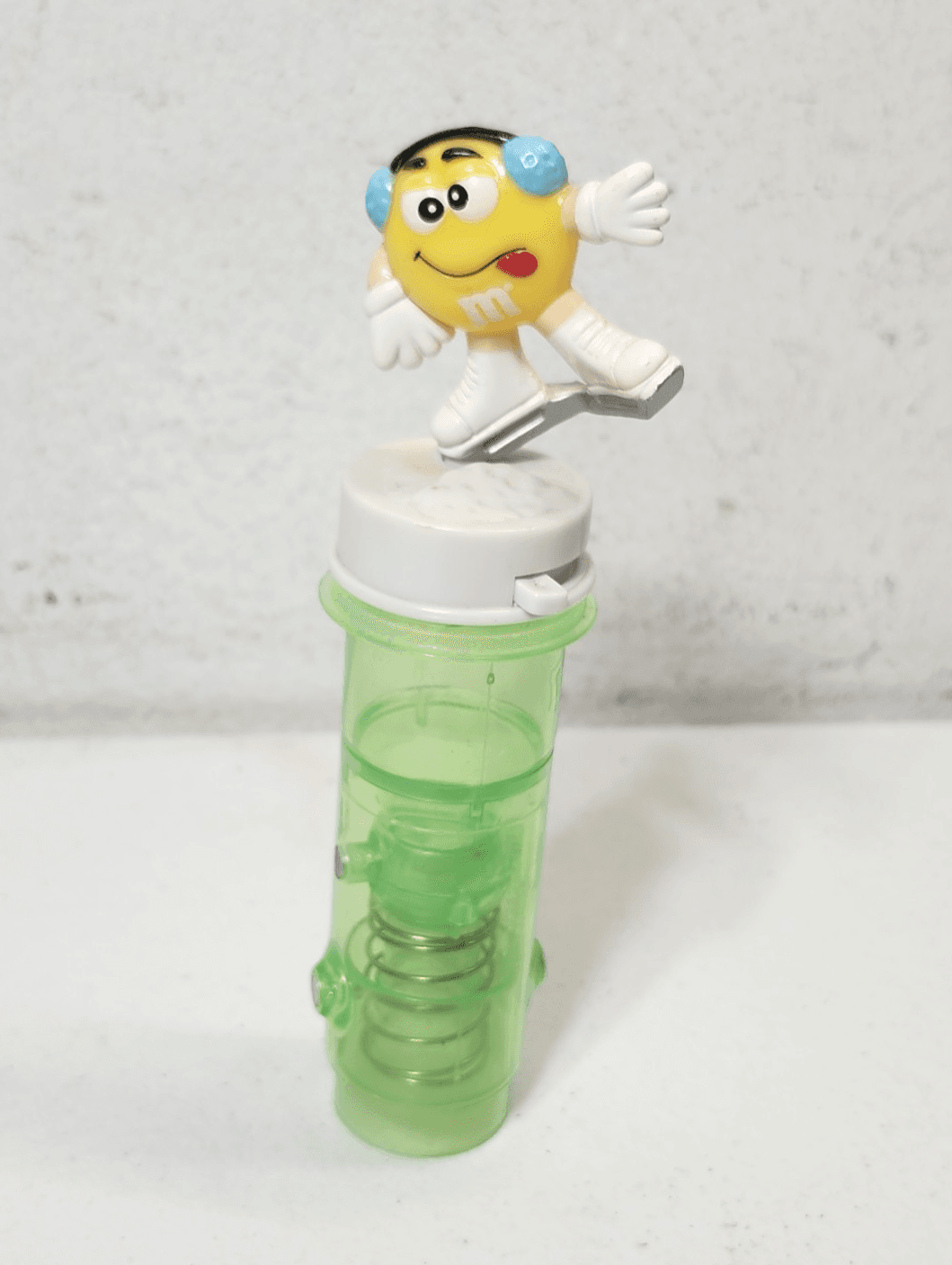 M&M Minis Candy Dispenser Pogo Sports Yellow Character 2001