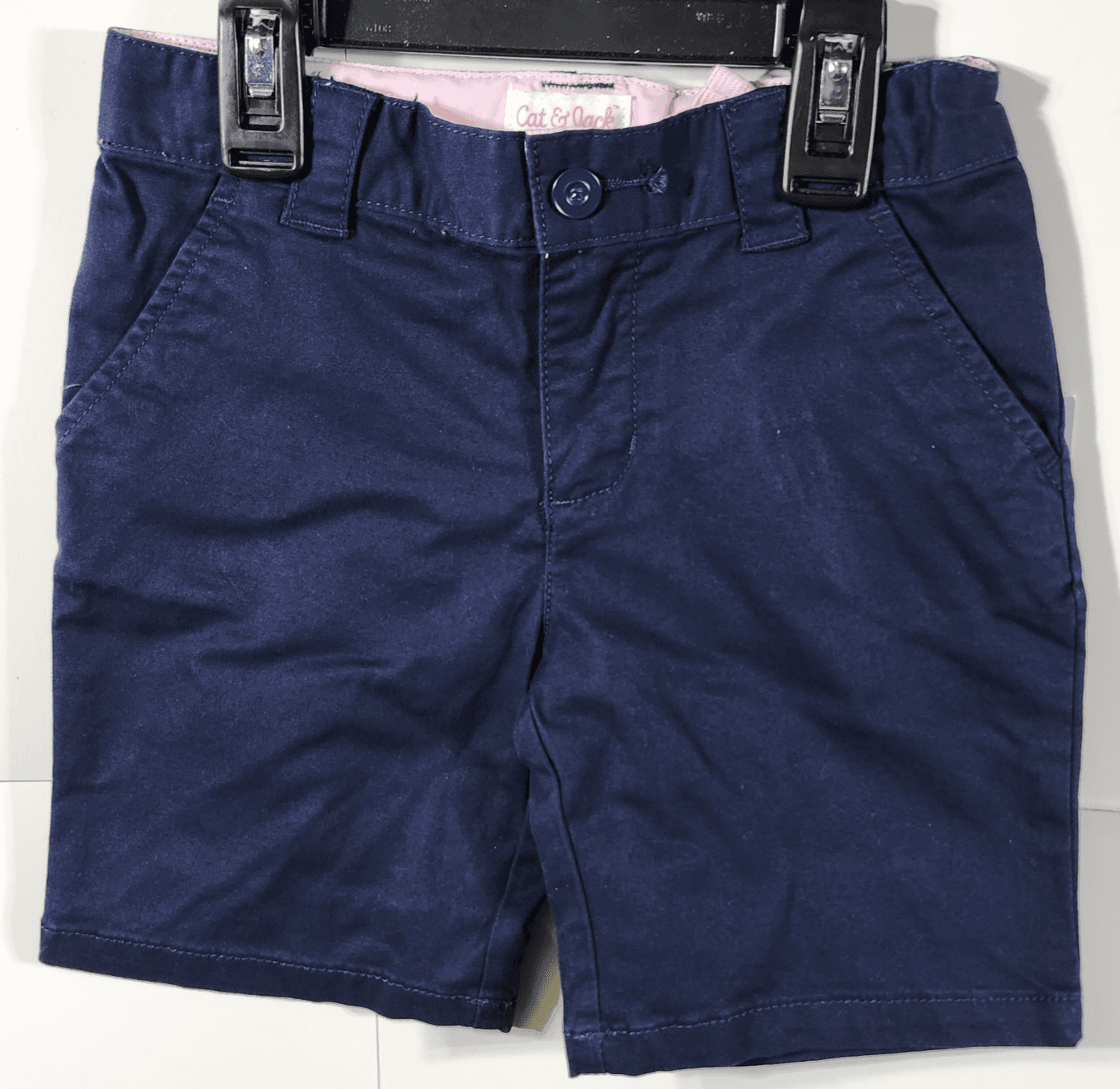 Cat & Jack Girls Shorts Size 4 Blue Adjustable Waist NEW